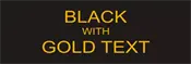 Black and Gold Plastic Tag